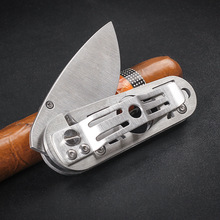 创意刀型雪茄刀不锈钢小刀雪茄剪便携式 皮带挂扣 c3129