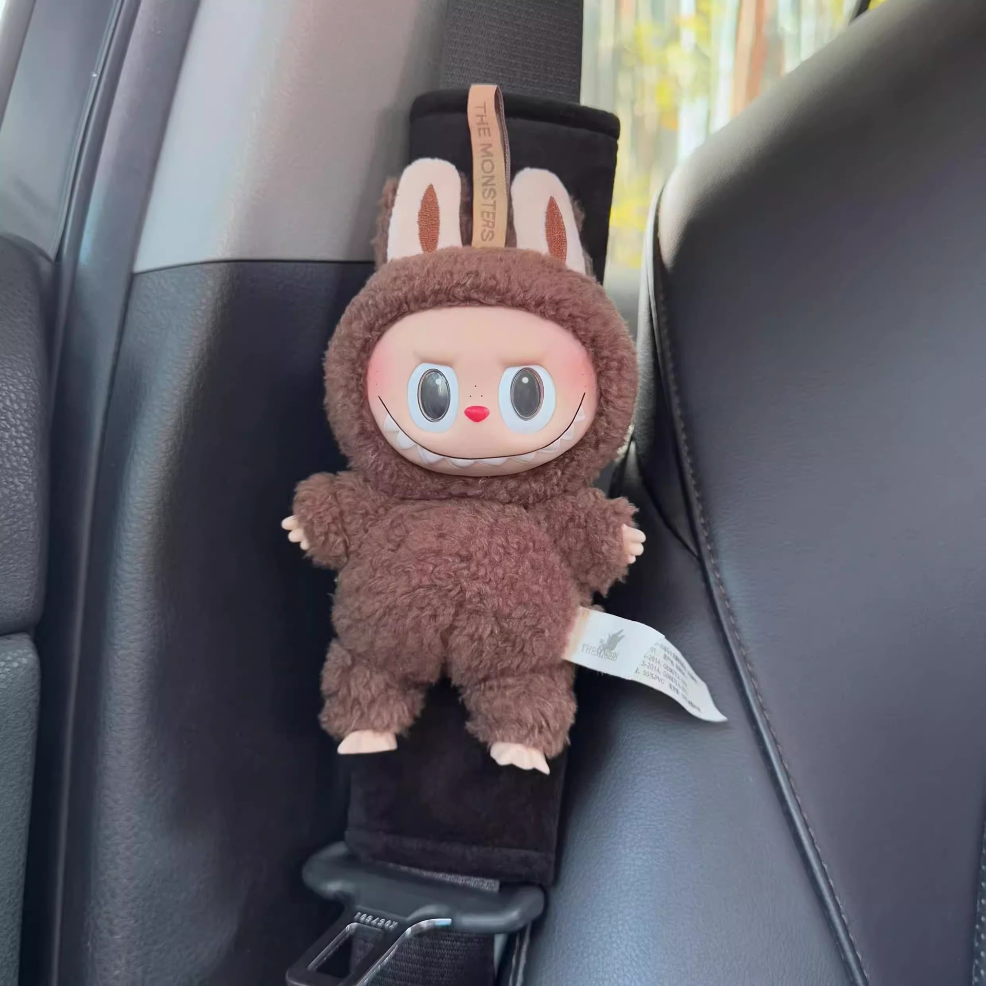 Car Seat Belt Shoulder Pads Protective Covers for a Couple, Creative, Cute, High-End Decorative Dolls