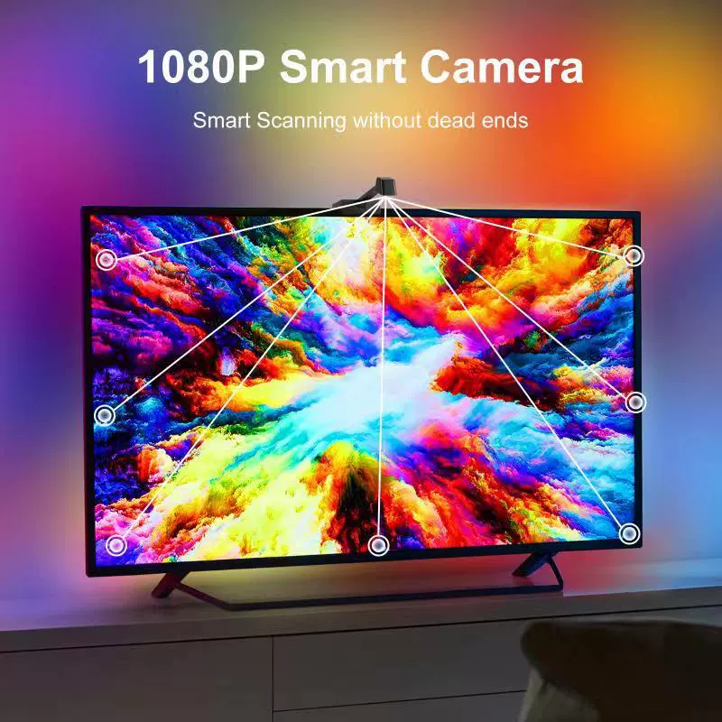 Экран с LED-подсветкой, светодиодная лента, умная атмосферная самоклеящаяся лампа