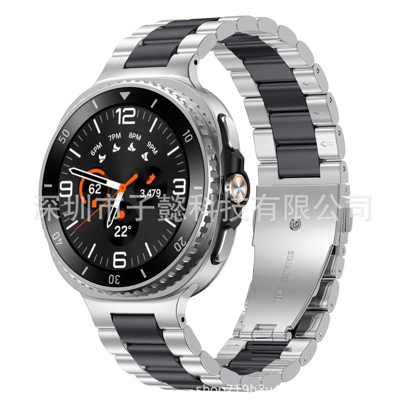 Samsung watch8 ストラップ Sanzhu スチールストラップ watch8 クラシックオールインワンステンレススチールメタルストラップに適しています。|undefined
