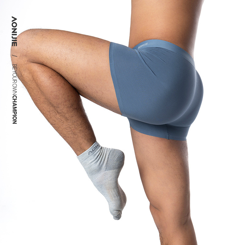Onijie Men's Underwear Outdoor Sports High Traceless 7A Grade Antibacterial Hiking Quick-Drying Boxer Men's Boxer Shorts
