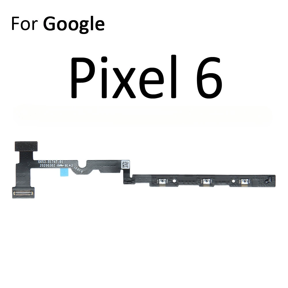 Power on key volume control cable for Google Pixel 6 7 8 9Pro XL 7A mute cable