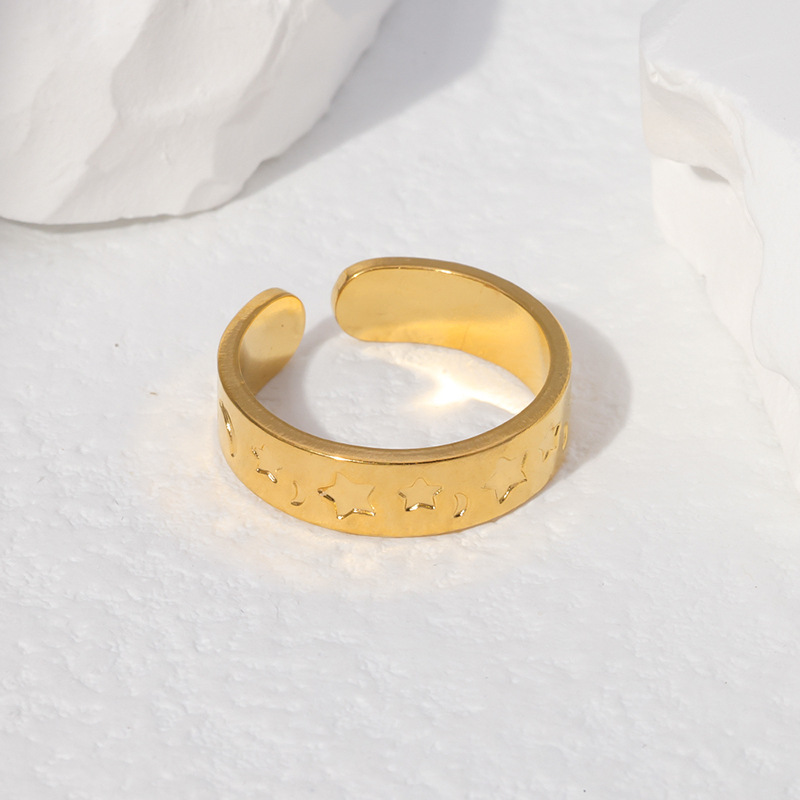 Fashion Star Stainless Steel Open Ring 1 Piece