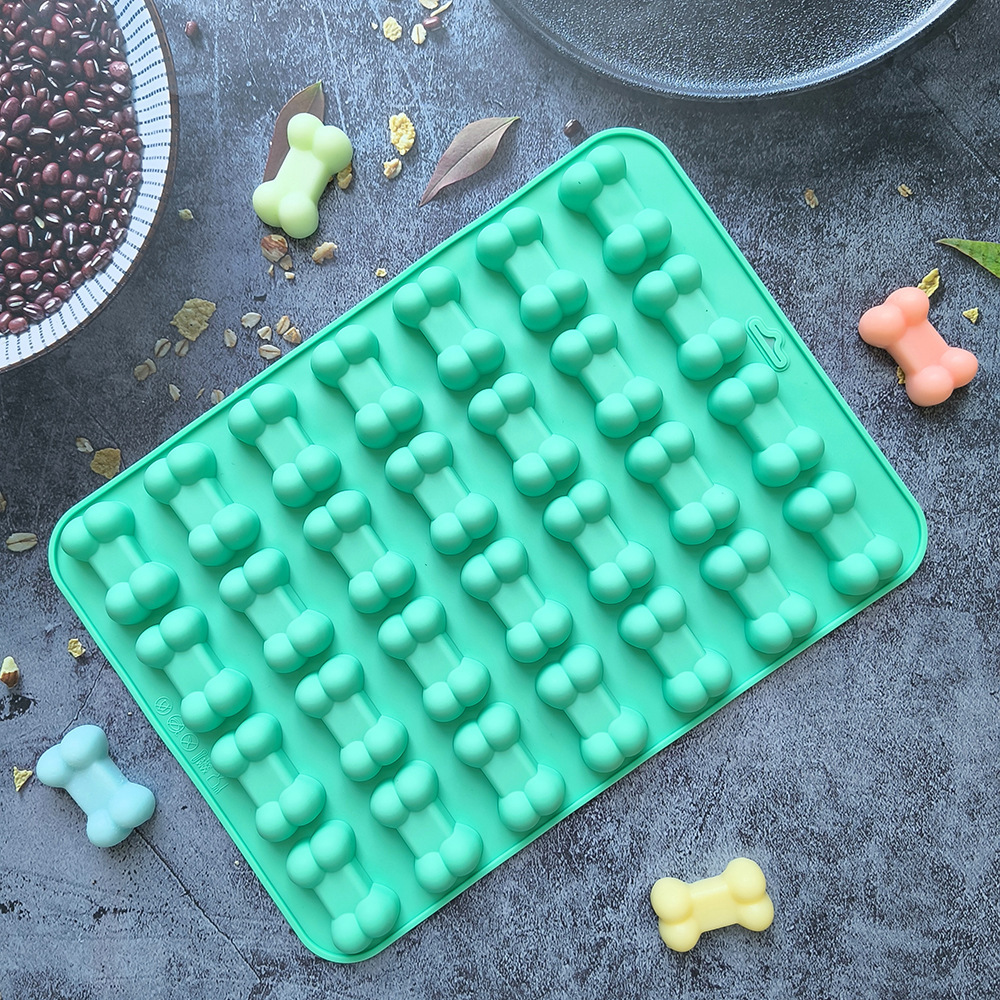 28 huesos de chocolate molde de silicona dulces pudín dulces molde de galletas molde de pastel molde de horneado 656