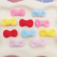 热销小号毛绒蝴蝶结猫咪diy配件布艺头饰辅料手机壳鞋帽手工材料