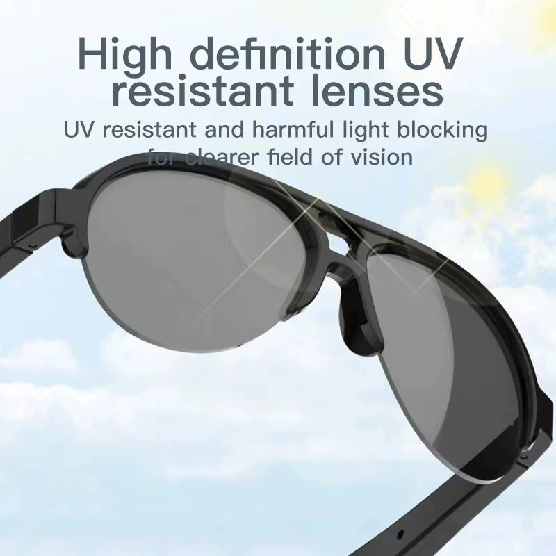 Смарт-очки, удлинённые наушники, Bluetooth, защита от UV