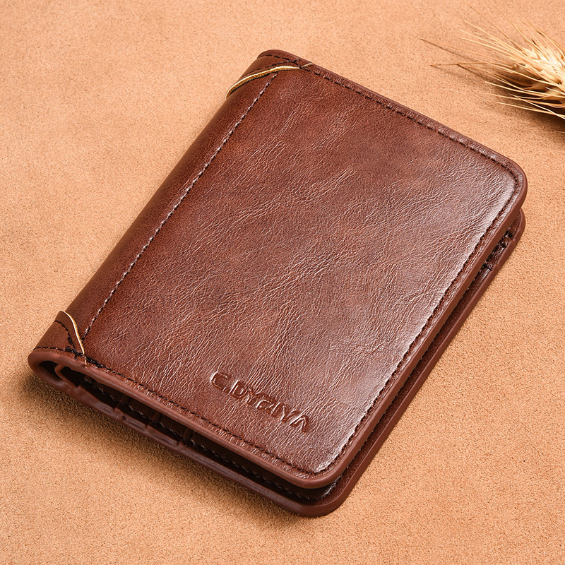 Cross-border men's wallet thin short driver's license wallet one-piece card multi-functional vertical three-fold wallet wholesale Cross-border men's wallet thin short driver's license wallet one-piece card multi-functional vertical three-fold wallet wholesale