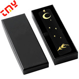 Пятно трансграничный подарок ко Дню учителя, черная металлическая пустая закладка, оптовая продажа, лазерная гравировка, книга из нержавеющей стали, медного материала