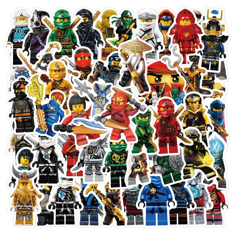 60 Ninja Lego Stickers for Decorating Notebooks, Stationery, Water Bottles, and Computers, Waterproof Decals 60 Ninja Lego Stickers for Decorating Notebooks, Stationery, Water Bottles, and Computers, Waterproof Decals