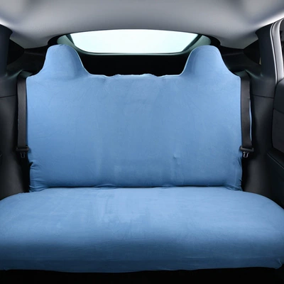 and Headrest Integrated Cover, Dust-Proof and – Universal seat cover - rear-bench-seat-cover-german-velvet-aqua-blue-one-size-fits-all-derong