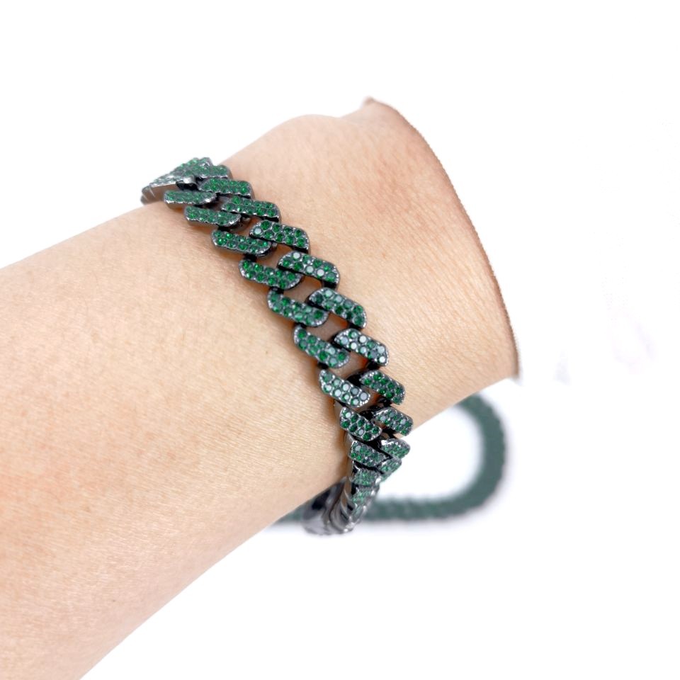 Bracelets, Necklace Classification Street Occasion Hip-hop Geometric Rhinestones Alloy Wholesale Bracelets Necklace