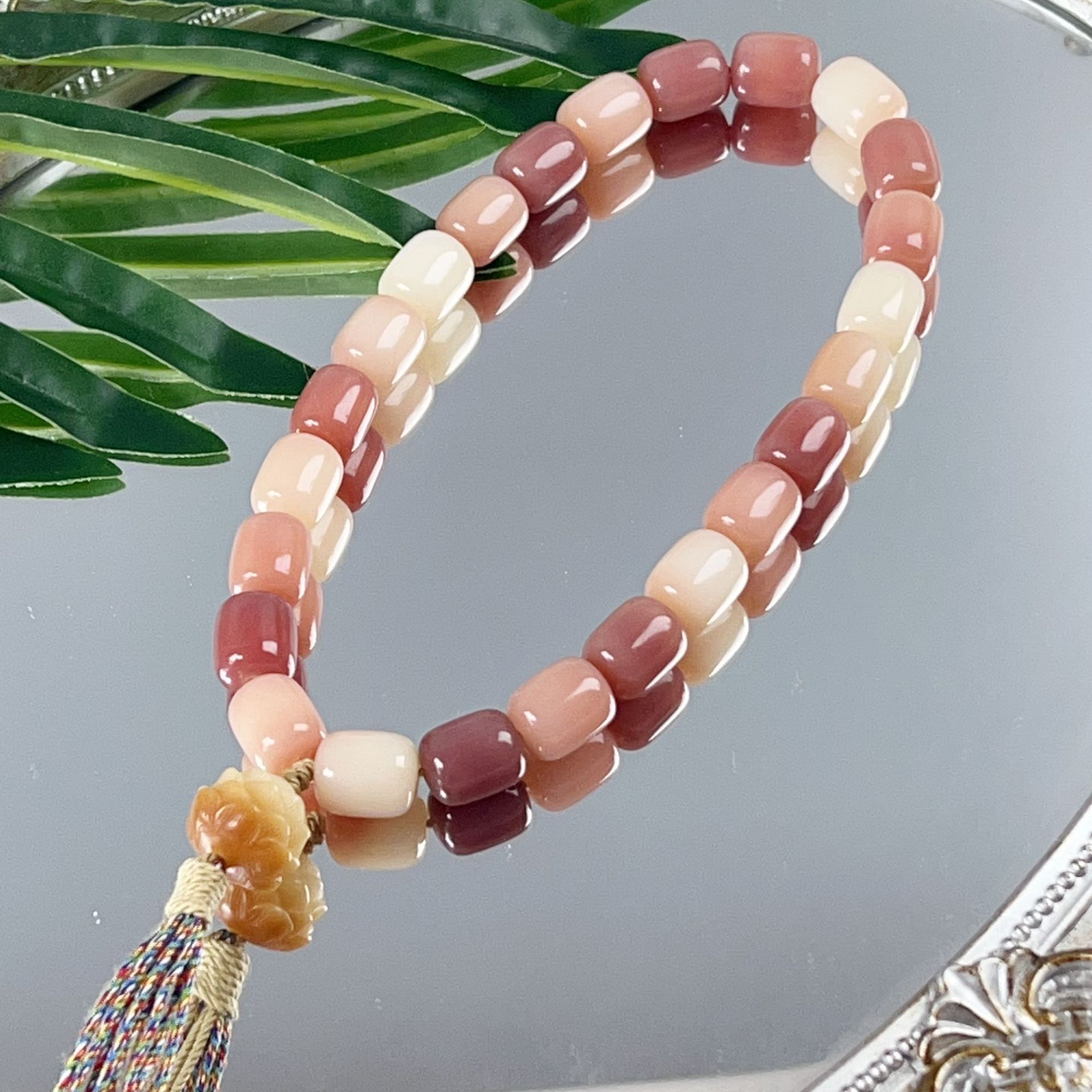 로즈 핑크 퍼플 작은 떡 핸드 헬드