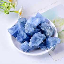 批发 天然水晶原石 碎石天青石 蓝晶石蓝方解石 香薰扩香石水晶装