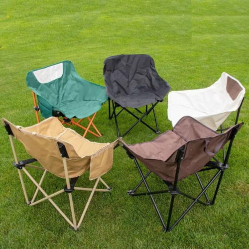 Moon Chair Outdoor Portable High Back Chair Camping Fishing Folding Chair Home Use High Style Business Race
