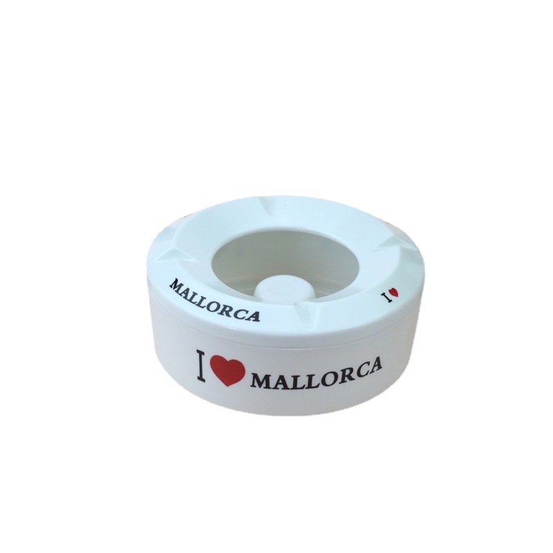 Fábrica directa cenicero de plástico creativo, restaurante de conducción, cenicero de melamina publicidad, cenicero en stock al por mayor