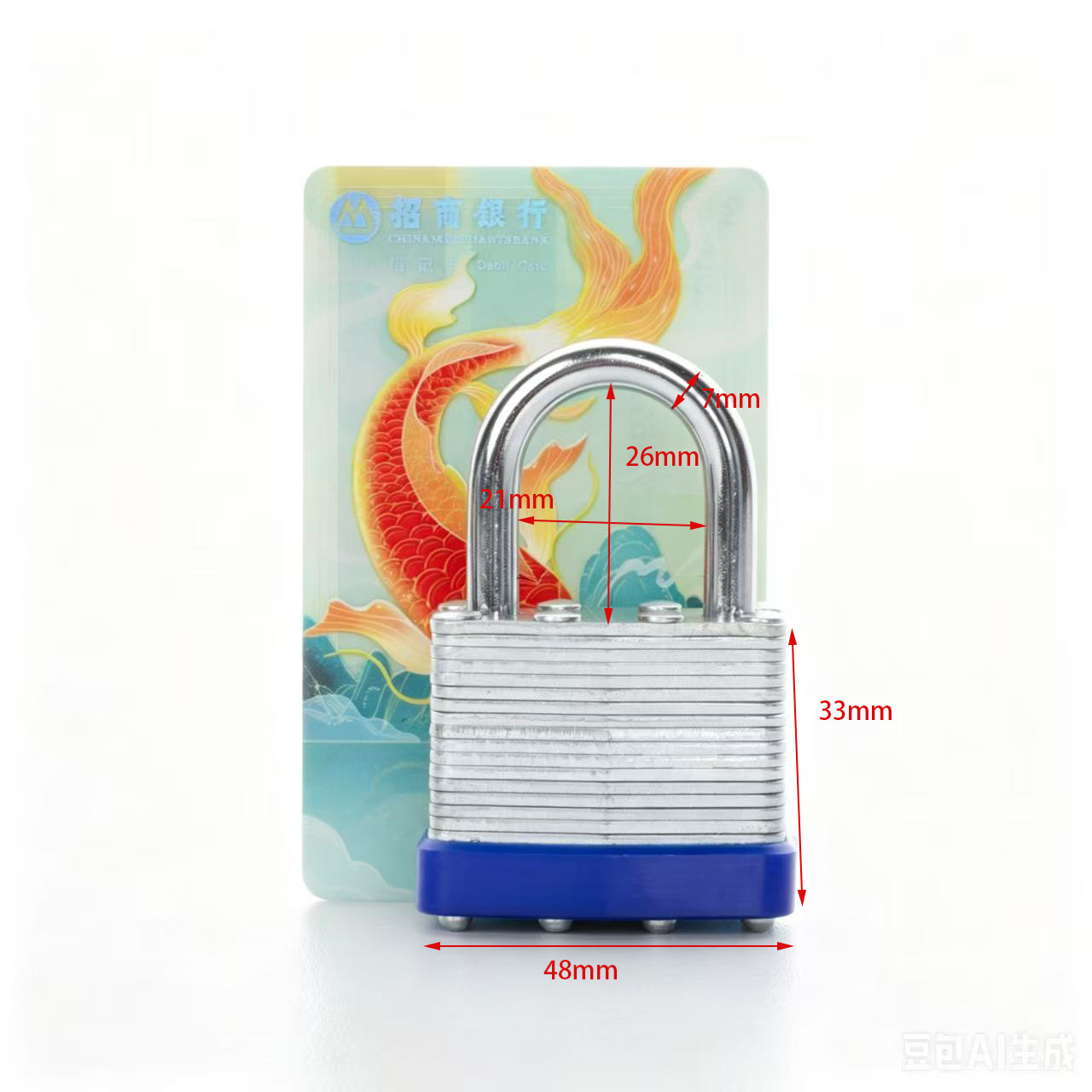 Multi-layer padlock, waterproof lock, rubber outdoor rust-proof and rain-proof household lock, universal outdoor small padlock