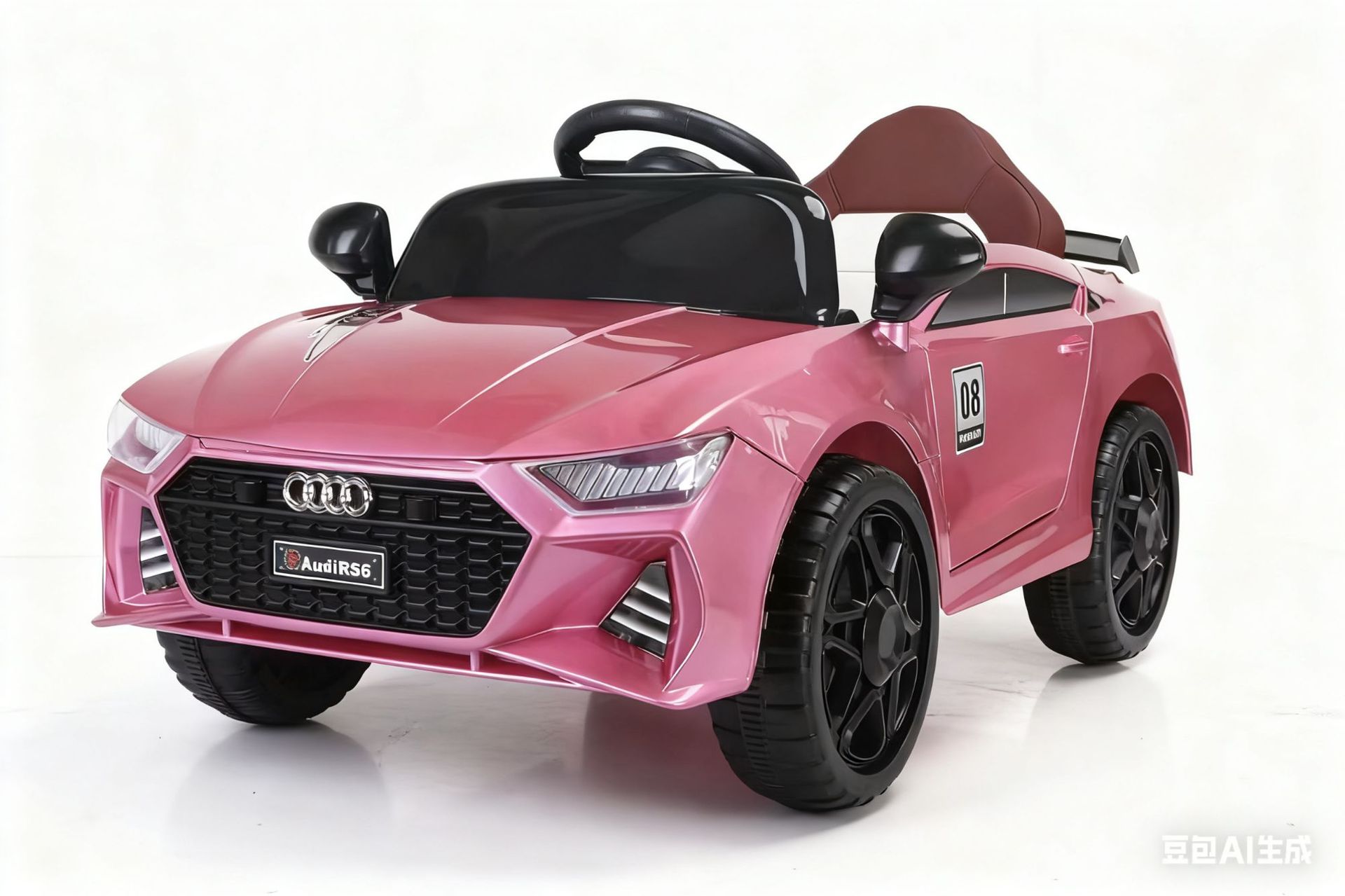 Nuevo coche eléctrico para niños de cuatro ruedas coche de juguete controlado remoto coche giratorio para bebés para hombres y mujeres se puede sentar en coche de carga