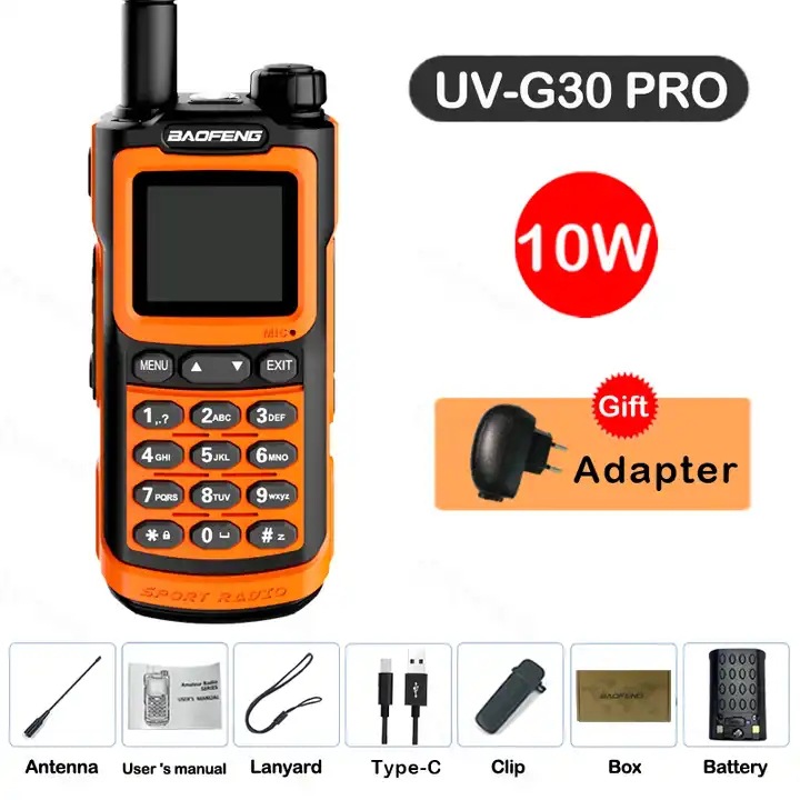 Baofeng baofeng UV-30PRO walkie-talkie de doble Segmento de doble pantalla de alta potencia de litio batería intercomunicador fábrica al por mayor