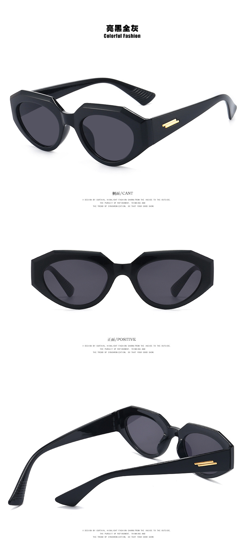 46g Weight UV400 Protection Lens Material Outdoor, Travel, Party, Fishing Occasion Women'S, Men'S, Unisex Gender Hip-Hop, Retro, Fashion, Simple Style Style Orange, Grey&Pink, White, Red, Green, Blue, Transparent, Black Color Hip-Hop Retro Fashion UV400 Protection Women's Sunglasses 5
