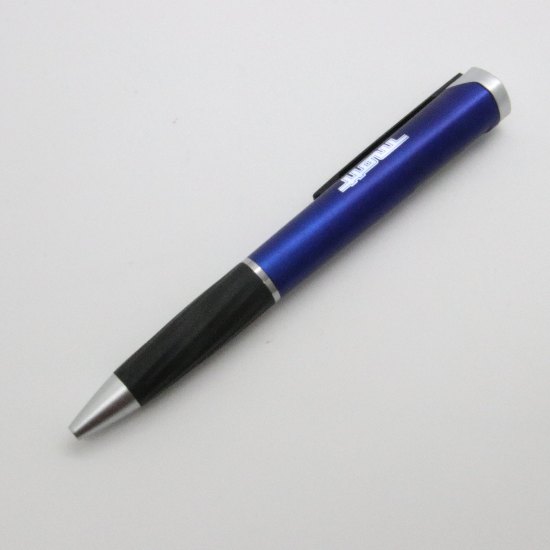 Bolígrafo de plástico que hace publicidad del logotipo promocional de la pluma ligera de la pluma fabricante popular luminoso de los efectos de escritorio de Amazon Tonglu