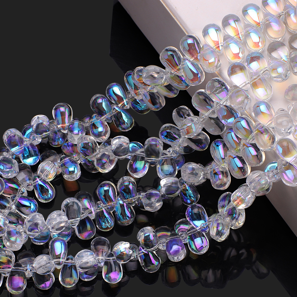 100 Pièces/Paquet 6*10mm Verre Les Gouttelettes D'Eau Perles display picture 12