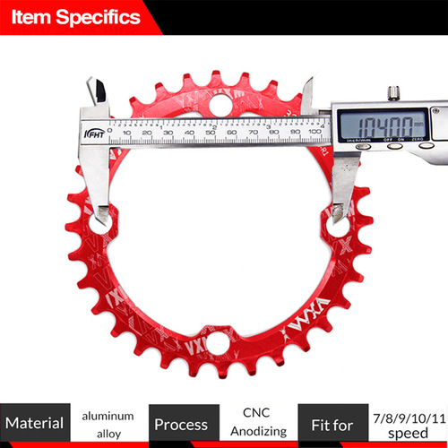 VXM mountain bike sprocket 104BCD positive and negative tooth single disc 30T32T34T-42T aluminum alloy modified disc