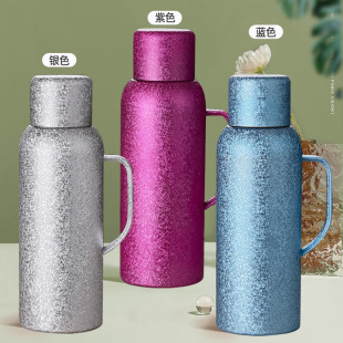 Titanium-Coated Insulated Large-Capacity Thermos for Home, Outdoor, and Office Use, Suitable for Brewing Tea, Boiling Water, and Keeping Beverages Warm