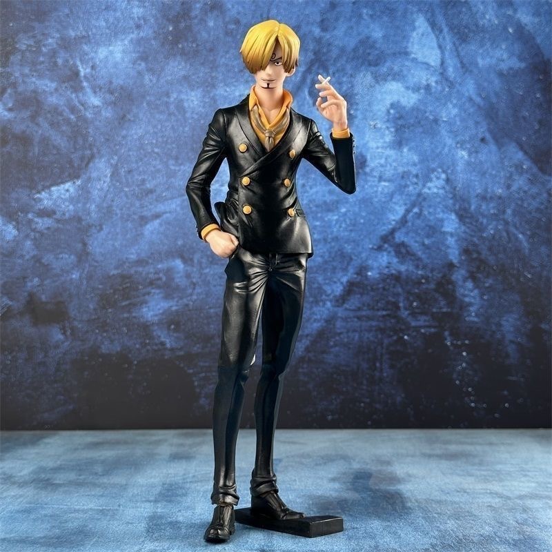 Uno de los piratas muñeca de oficina modelo de pastel decoración Q versión Luffy Sauron Ace Sanji Joba conjunto completo de anime