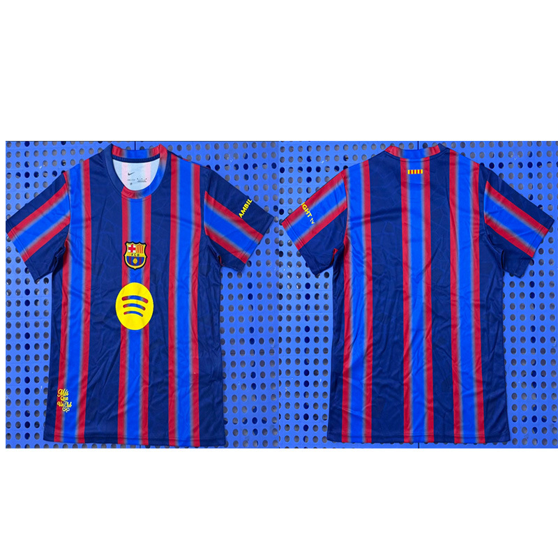 New 26 Barcelona Short-Sleeved Special Edition Barcelona Football Training Uniform Fan Version Jersey Fanversion