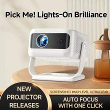 跨境T1投影仪家用高清1080云台便携式迷你安卓家庭影院办公投影机