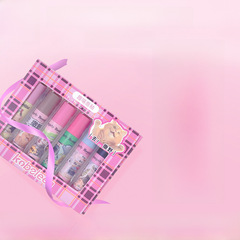 kobeleen趣喵唇釉六色套盒輕薄綿密口紅霧面絲絨少女顯白唇泥批發