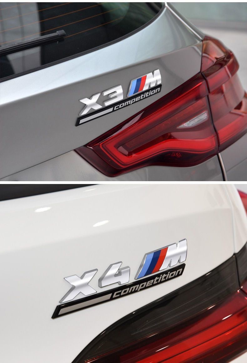Suitable for Bmw Thunder m Standard Car Modified M1 M2 M3 M4 M5 M6 Logo Car Sticker Rear Tail Logo Thunder Version