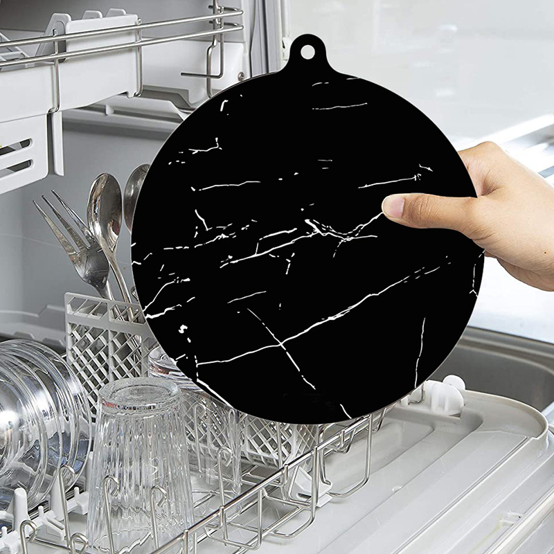 Cocina de inducción estera protección de calefacción a prueba de aceite de limpieza estera de aislamiento marbling silicona ultra-delgada Cocina de Inducción mat