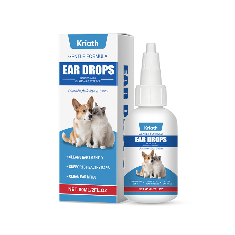Kriath 宠物护理滴耳剂 猫狗通用日常呵护宠物耳部清洁异味滴耳剂|undefined