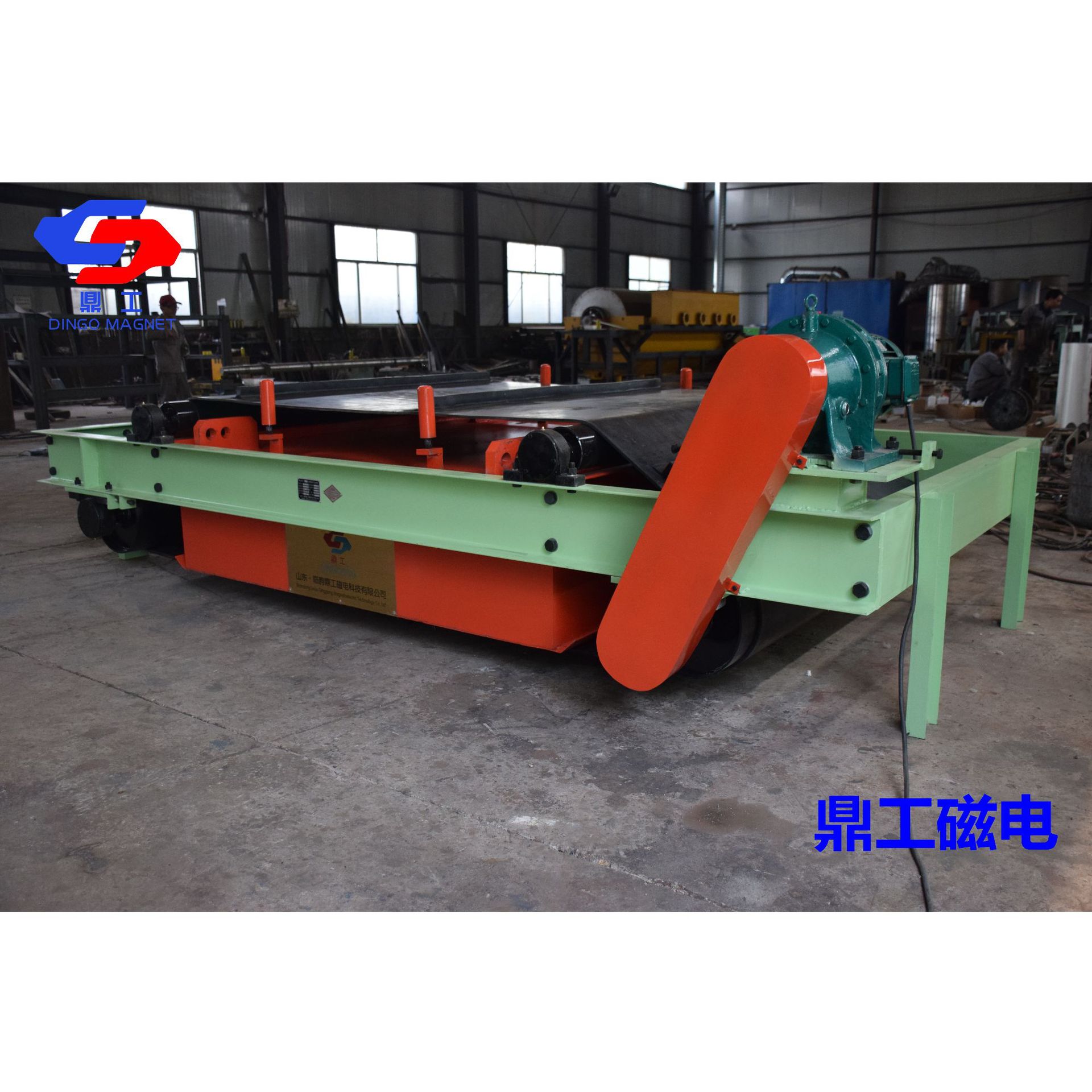 山东鼎工供应永磁自卸式除铁器 造纸厂用物料除铁设备 按需制造
