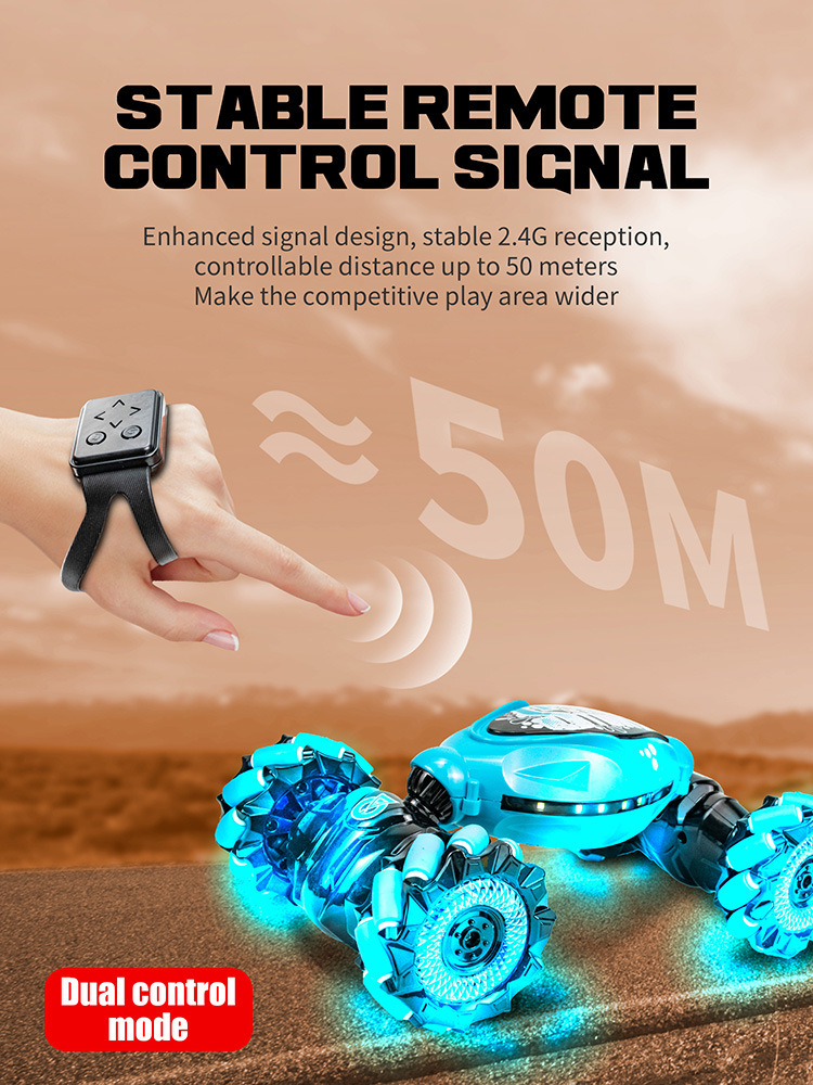 Voiture télécommandée gesture sensing transformable jouet off-road_voghion.com