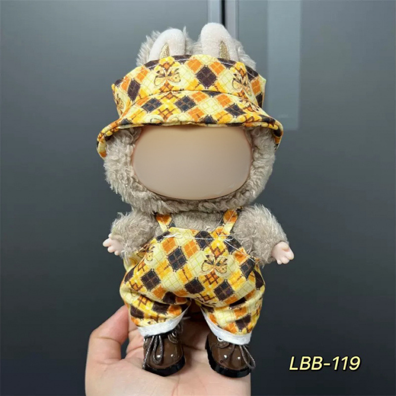 仅衣服适用于17cm拉布布搪胶娃娃毛绒公仔等可穿衣服换装着替套装|undefined