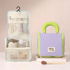 新型マシュマロフック洗面バッグ出張旅行化粧品大容量携帯化粧バッグ
