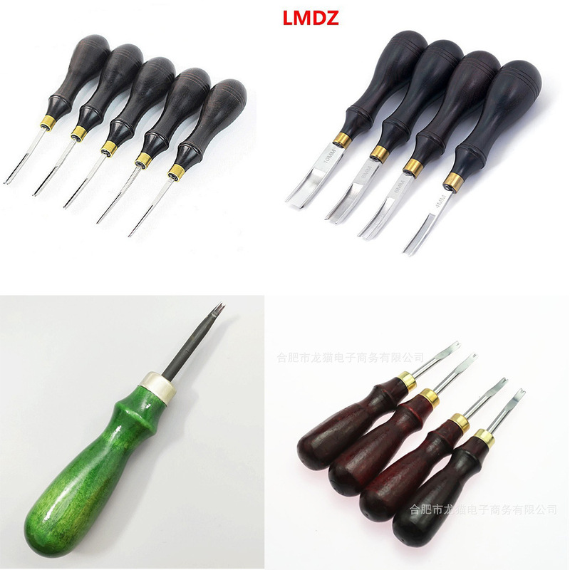 檀木削边器 修边刀倒角器 diy皮革工具修边 皮革削边器整边器|undefined