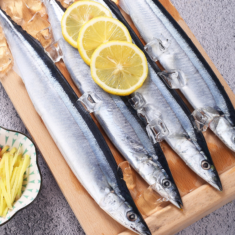 秋刀鱼冷冻秋刀鱼烧烤食材1斤装 1袋4到5条 3袋起部分城市包运费|ms