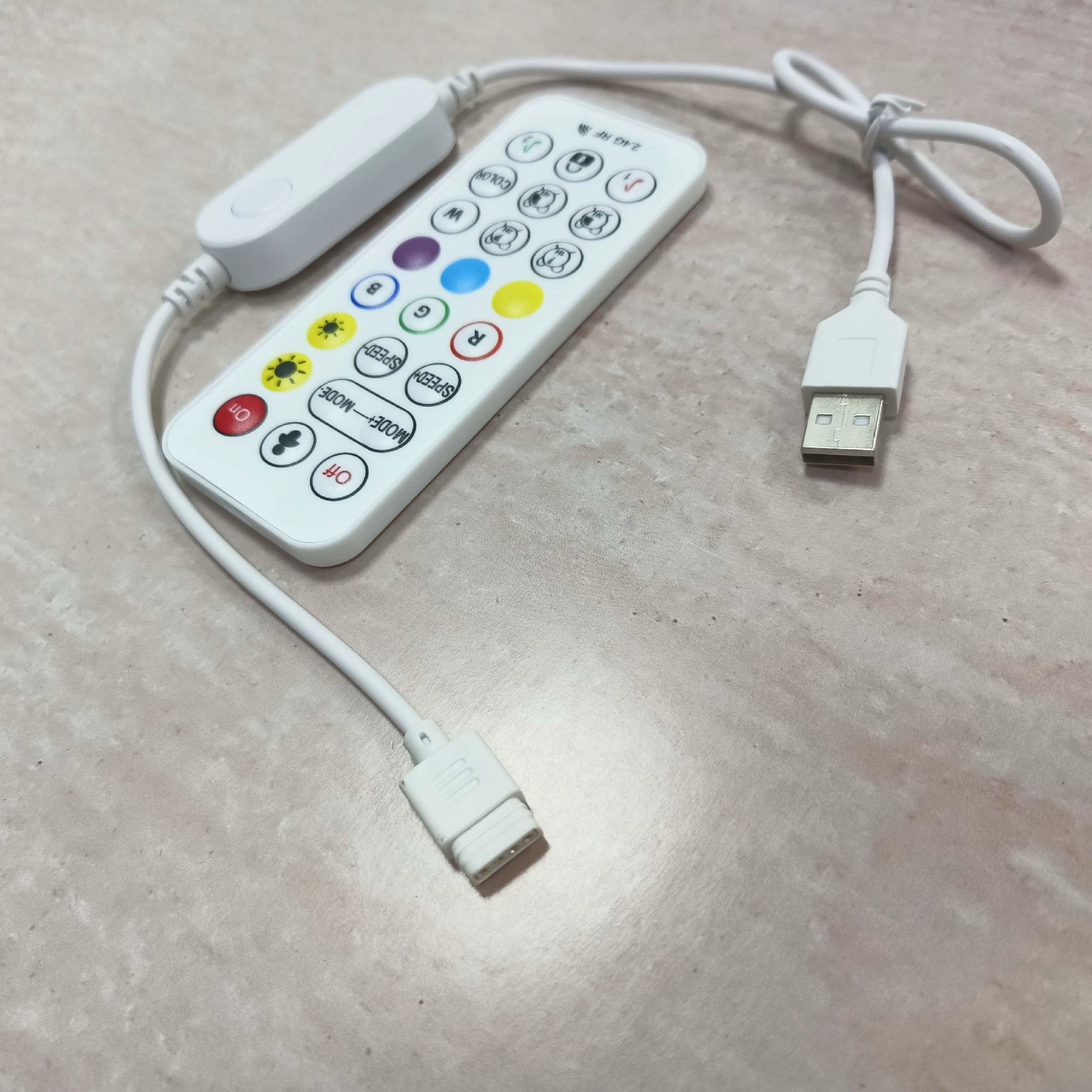 Однокнопочный RGB-радарный контроллер с датчиком движения для управления дверью, светодиодный Bluetooth-контроллер с цветной подсветкой, пульт дистанционного управления с 2.4G/24G ключами.