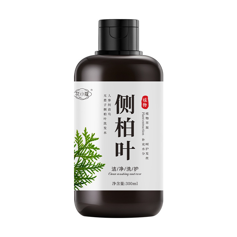 花小蔻人参何首乌无患子侧柏叶洗发水养发护发控油蓬松清洁300ml|undefined