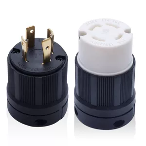 [美标工业插头30A美规4脚组装连接器14-30C大功率发电机防脱落插座]