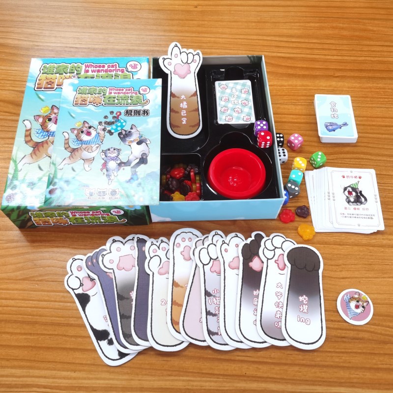 Whose Cat is Wandering Creative Board Game Casual Party Game Cute…