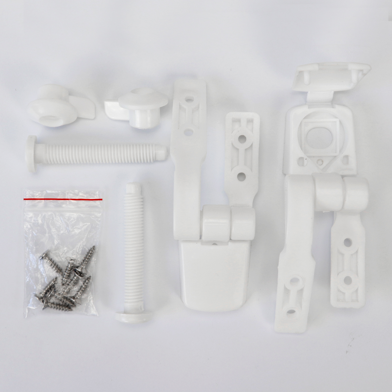 Fábrica directa cubierta de inodoro bisagra de plástico con accesorios tornillo