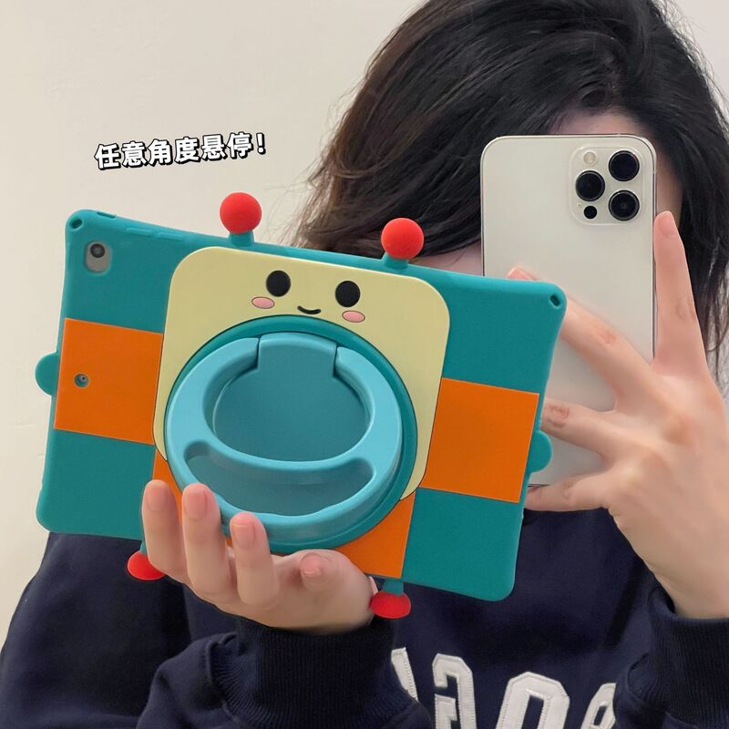 Rotating robot for iPad 10.9 flat shell Apple air5 iPad Pro11 inch silicone protective cover Rotating robot for iPad 10.9 flat shell Apple air5 iPad Pro11 inch silicone protective cover