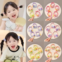 子供の髪ひもの女の子は髪の弾力性が良い女の子の髪輪ゴムの髪飾りがかわいい花の髪飾りの髪ひもを傷つけない