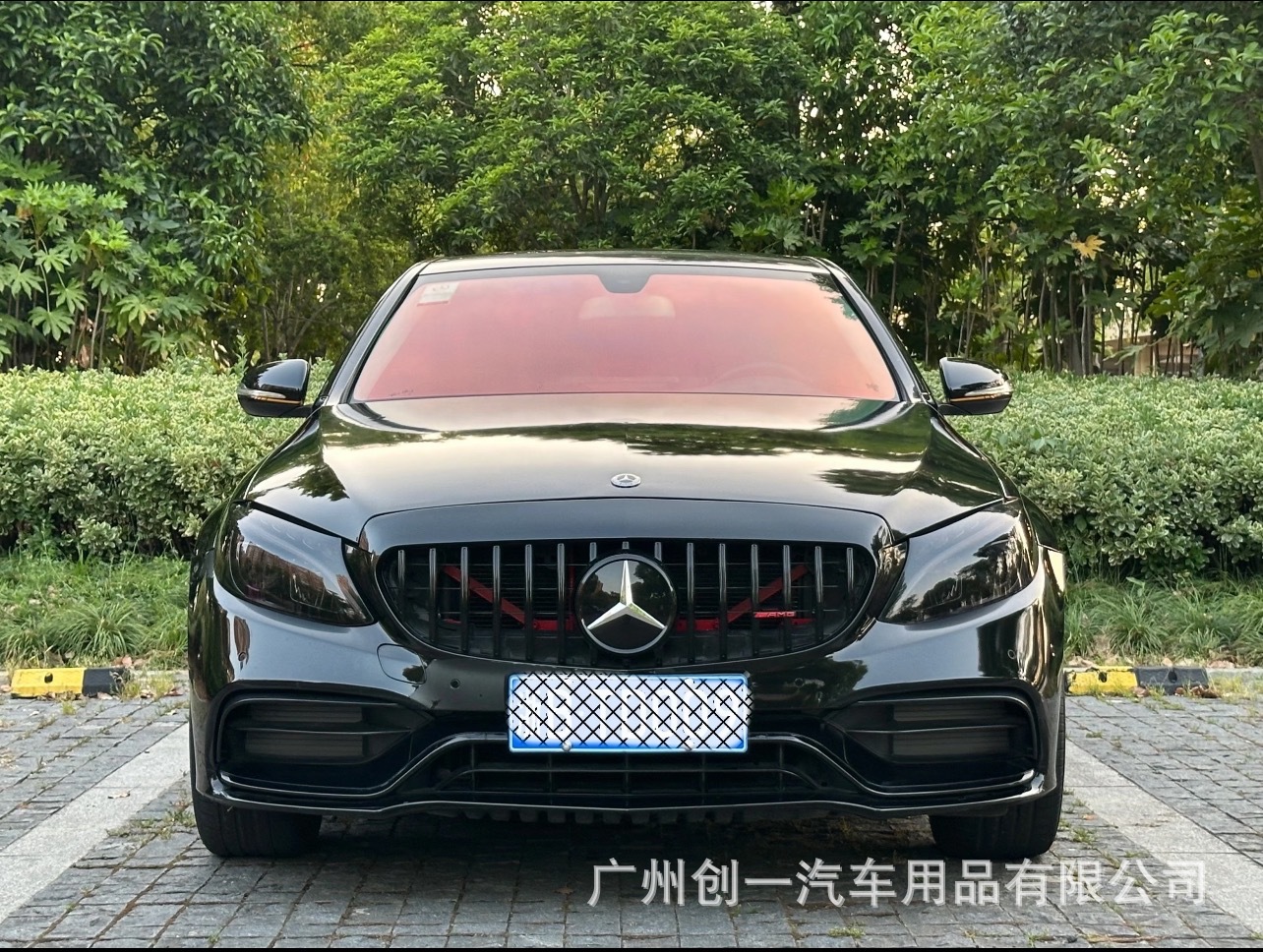 Suitable for Mercedes-Benz C-Class modified to C63 body kit, W205 modified to 2019 C63 AMG front and rear bumpers, fenders, hood, and full body kit