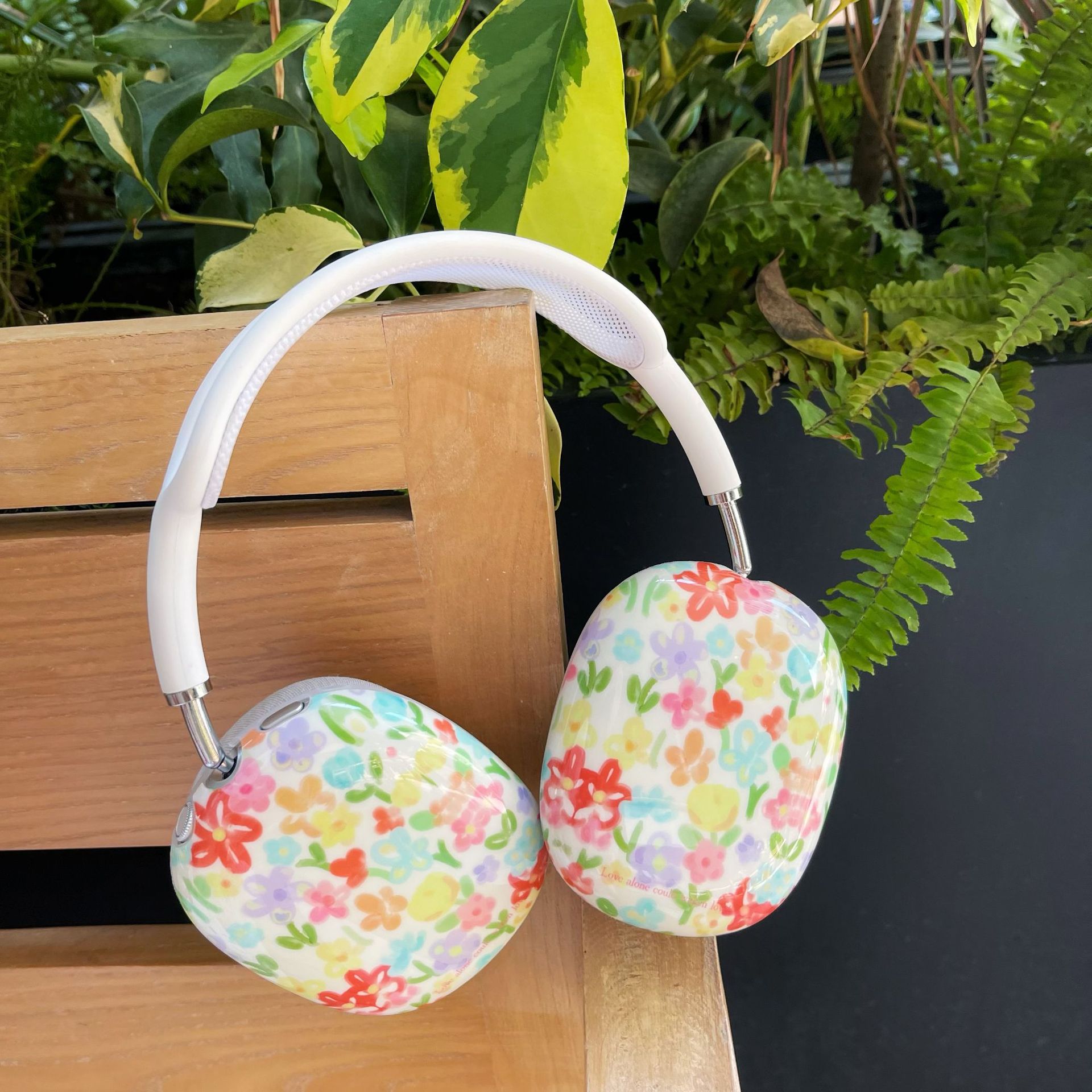 彩色花朵Airpods Max保护套头戴式蓝牙耳机耳罩imd软壳装饰适用