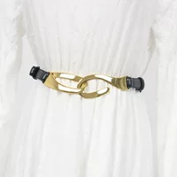 Retro leather belt, decorations, dress, jacket, universal set, genuine leather
